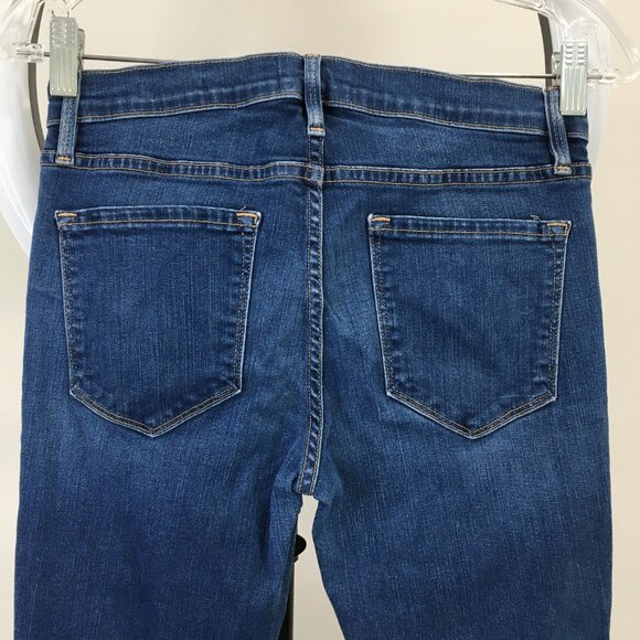 FRAME Columbia Road Slits Distressed Fray Hem Le Skinny De Jeanne Jeans - Picture 13 of 13